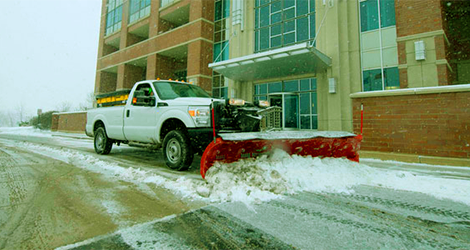 Commercial snow removal services